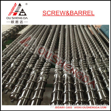 65mm Bimetallic Single Screw Barrel for PE/PP/HDPE/LDPE Film / granules/ pelletizing